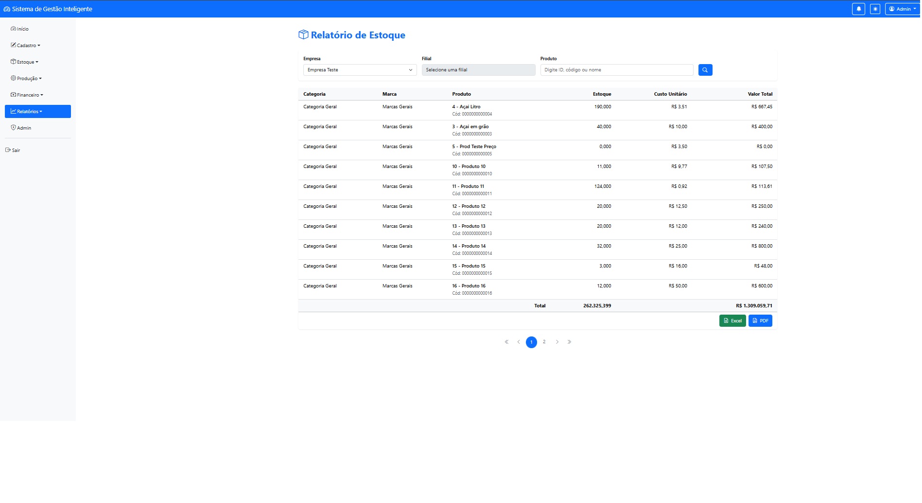 Controle de Estoque - Sistema de Gestão